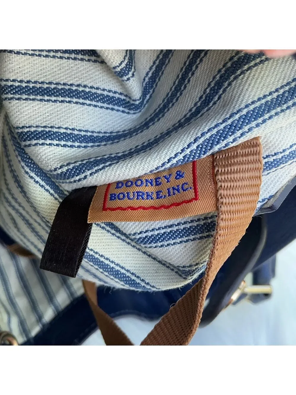 Dooney & Bourke Marine Navy Satchel Saffiano Leather a hand Crossbody Bag